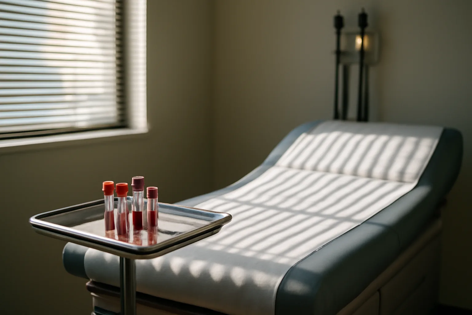 Empty clinical exam room representing the enclomiphene versus TRT testosterone decision
